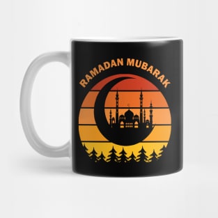 Ramadan Mubarak Ramadan Kareem Mosque Crescent Dawn Dusk Gift Mug